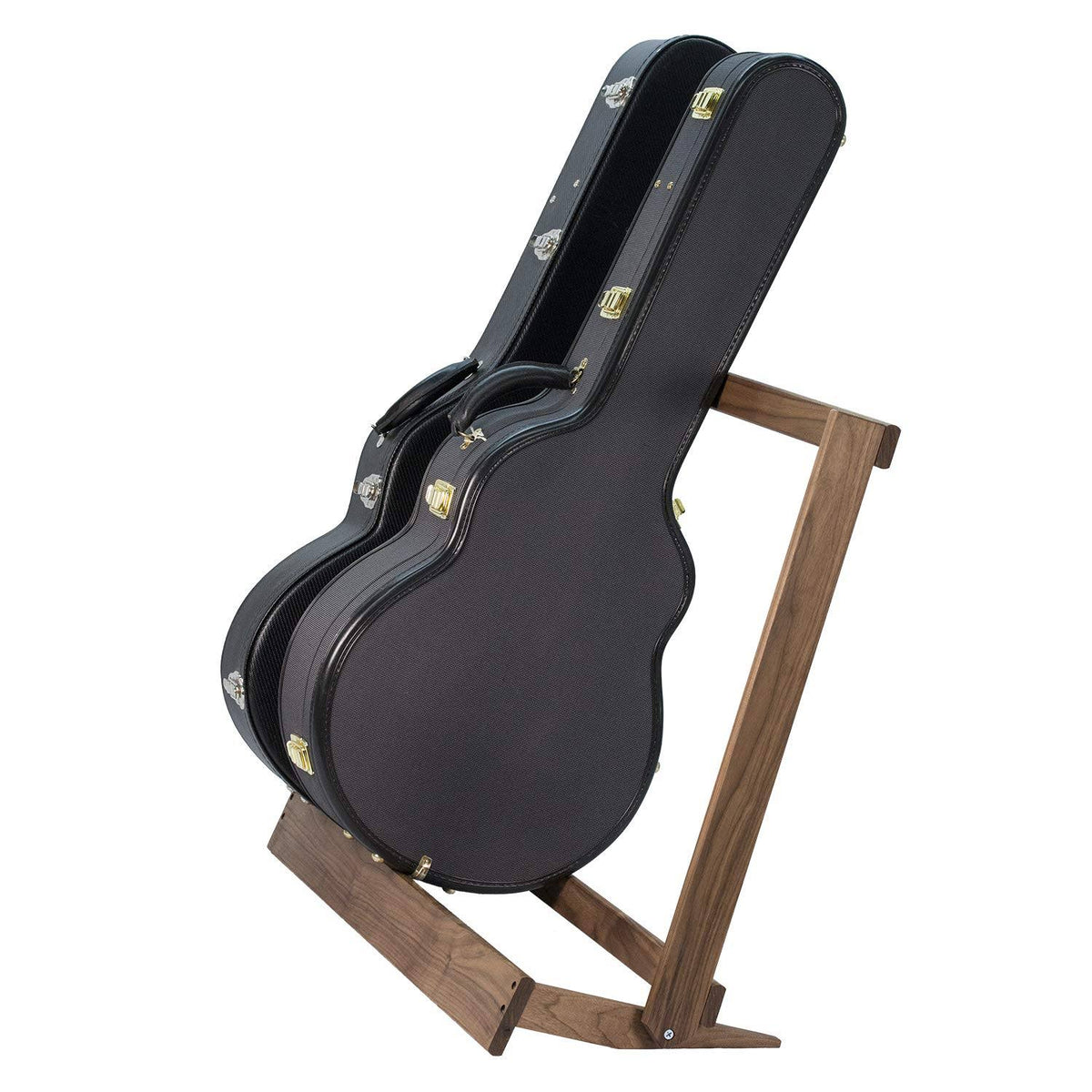 5 Guitar Case Rack Black Walnut Q5800
