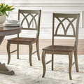 Solid Wood Dining Chair Grey Oak T53240