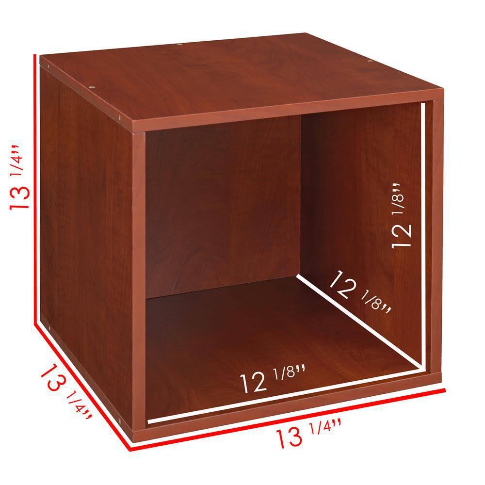 Cherry Wood 12-Cube Storage Organizer M181942