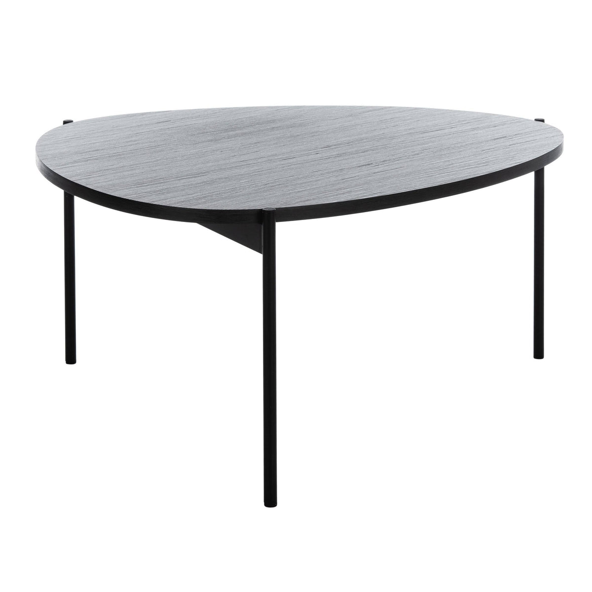 Dark Grey Oak/Black Coffee Table P826