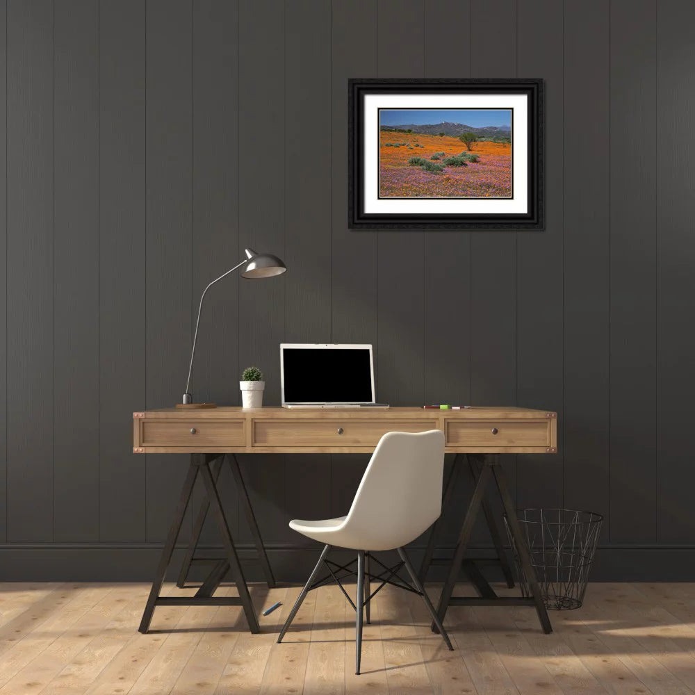 Black Ornate Wood Framed Art Print E100960