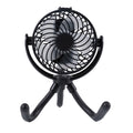 Portable Rechargeable Fan with Flexible Tripod, Black Y333