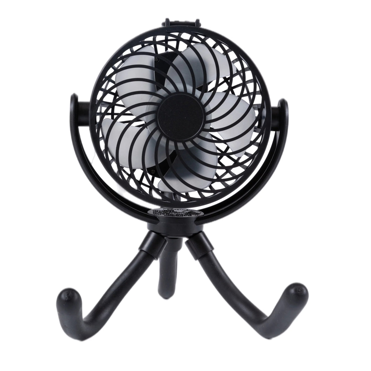 Portable Rechargeable Fan with Flexible Tripod, Black Y333