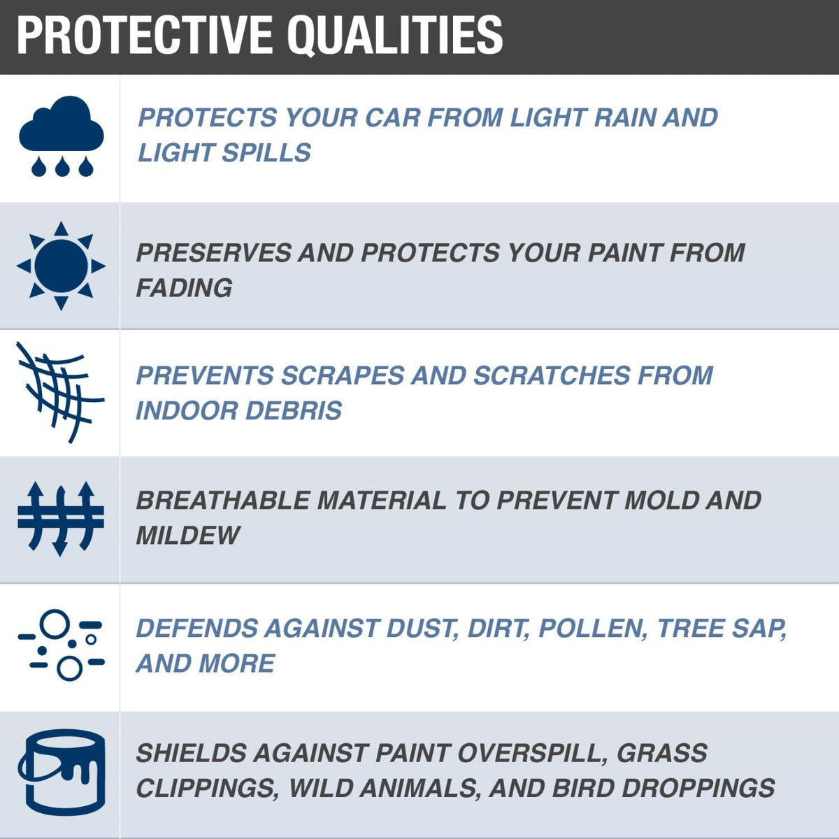 Gray Pack of 2 Truck Cover B70240