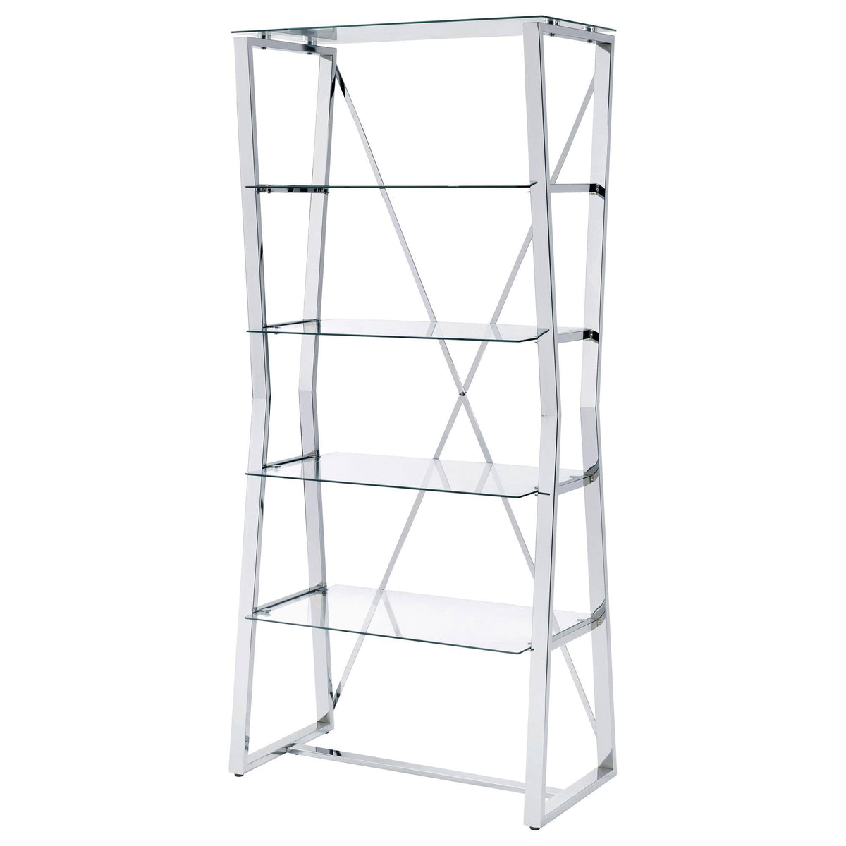 Chrome Bookcase D465