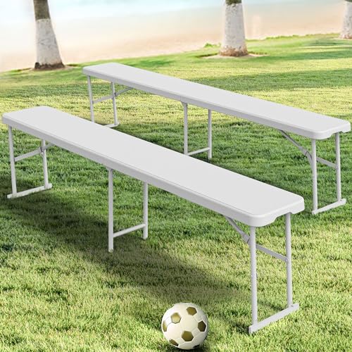 Blue HDPE Garden Bench J5866