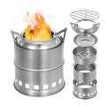 Portable Stainless Steel Wood Stove B8794