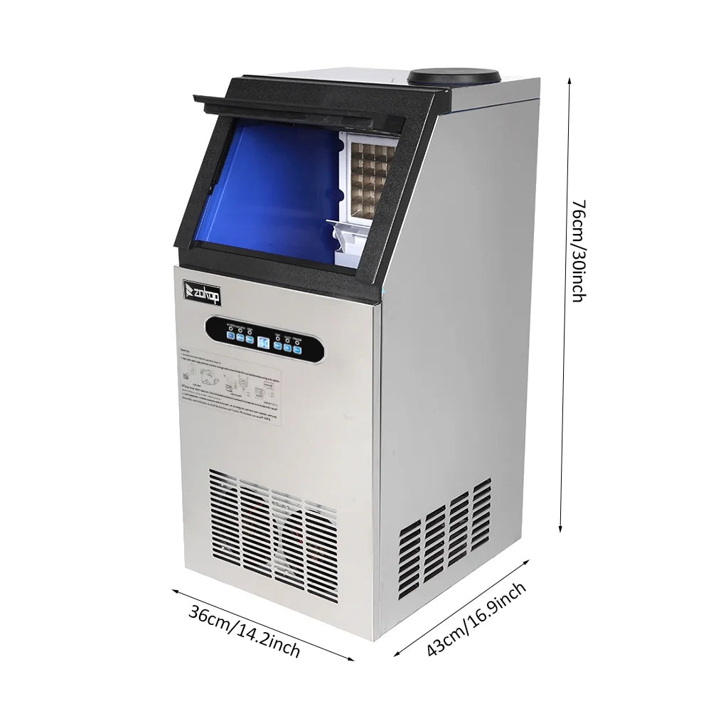 Commercial Stainless Steel Ice Cube Maker Machine Z7828