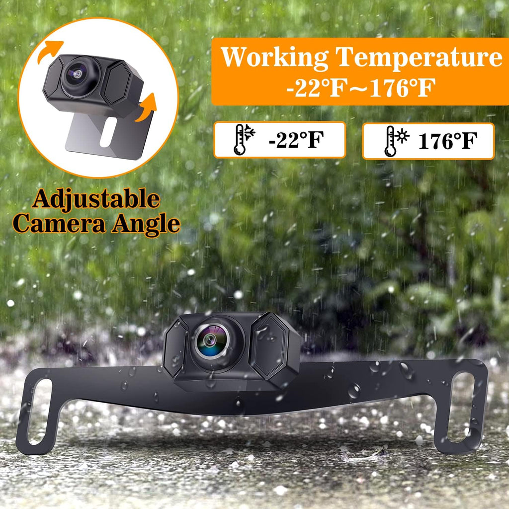 Wireless Backup Camera with 5'' Monitor Full HD 1080P Bluetooth Rear View Camera M567893