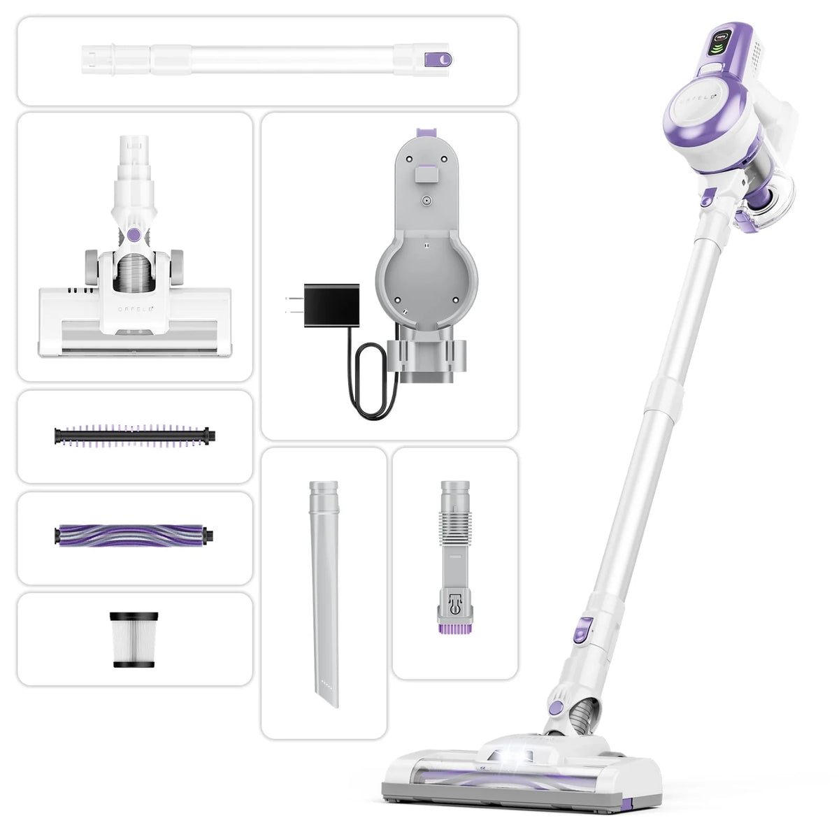 Cordless Vacuum Cleaner, 22Kpa Stick Vacuum F26337
