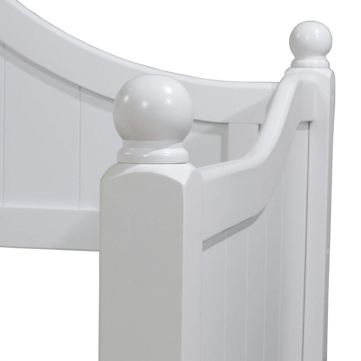 White Wood Twin Daybed with Trundle Q38116