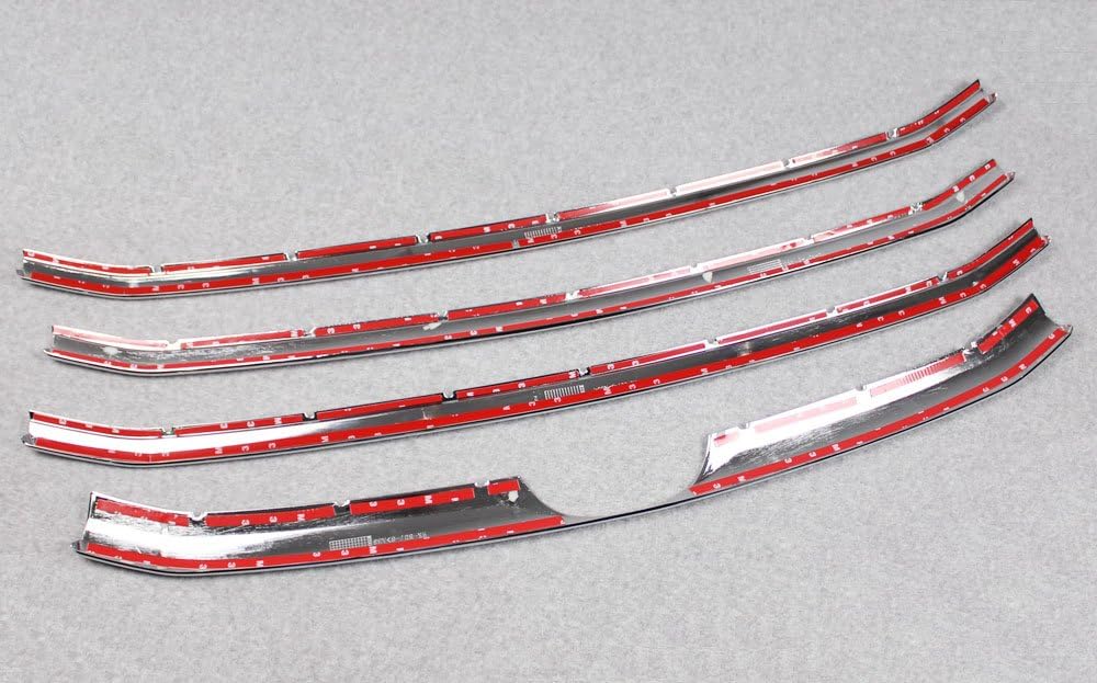 Chrome Front Grill Grille Cover Trim For Toyota Highlander 2014 2015 2016 -4PCS A78394