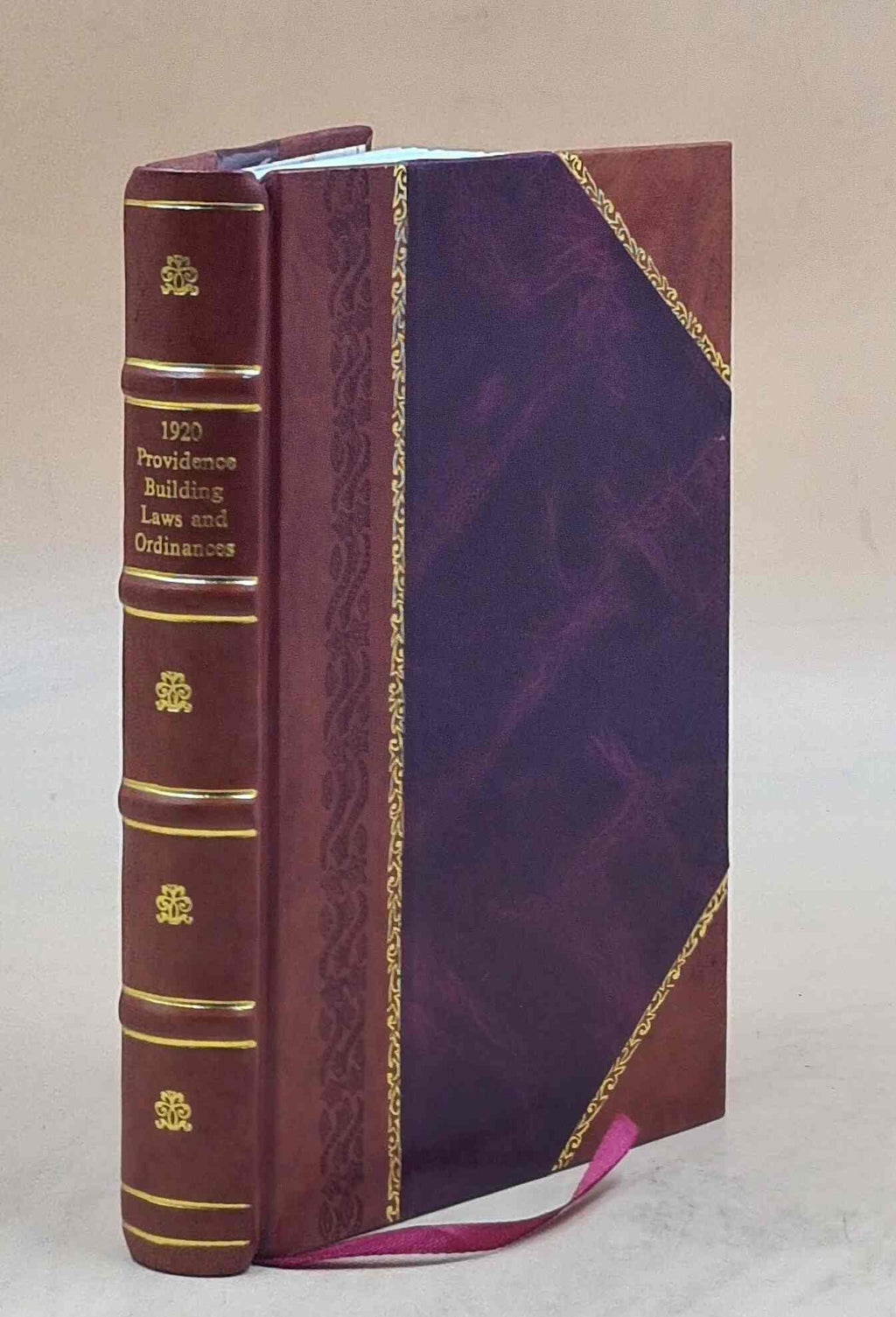 1920 Providence Building Laws and Ordinances Leather Bound Z8619