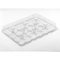 24 Compartment Clear Plastic Hinged Cupcake Container, 50/Case J888