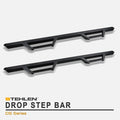 Matte Black Nerf Bars Running Boards for Ford F150 SuperCrew Cab T262