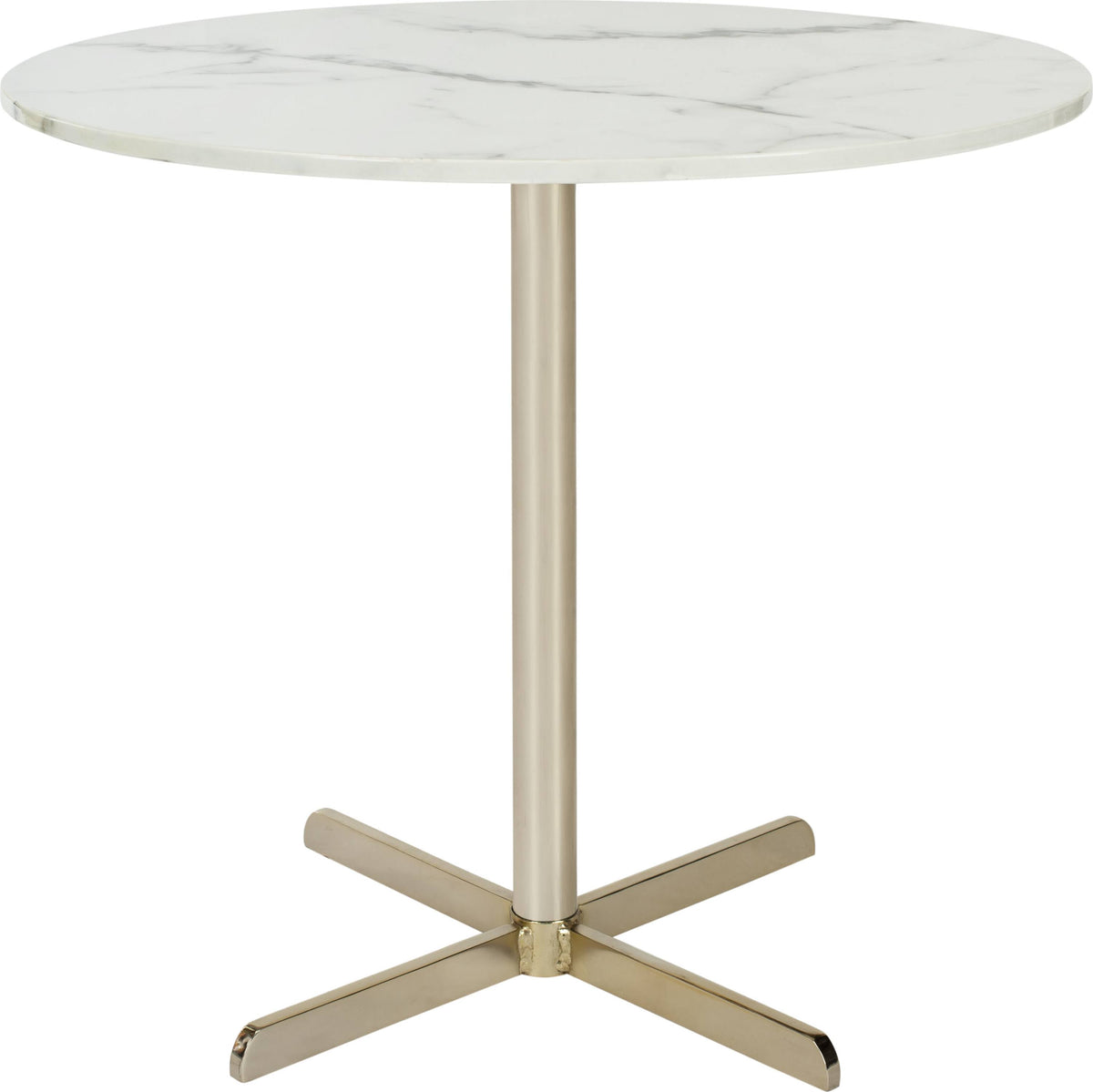 White Marble Round Side Table B4271