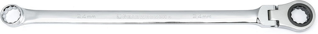 12 Pt. XL Flex Head Double Box Ratcheting Wrench, 24mm, Pack of 2 N409