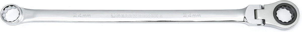 12 Pt. XL Flex Head Double Box Ratcheting Wrench, 24mm, Pack of 2 N409