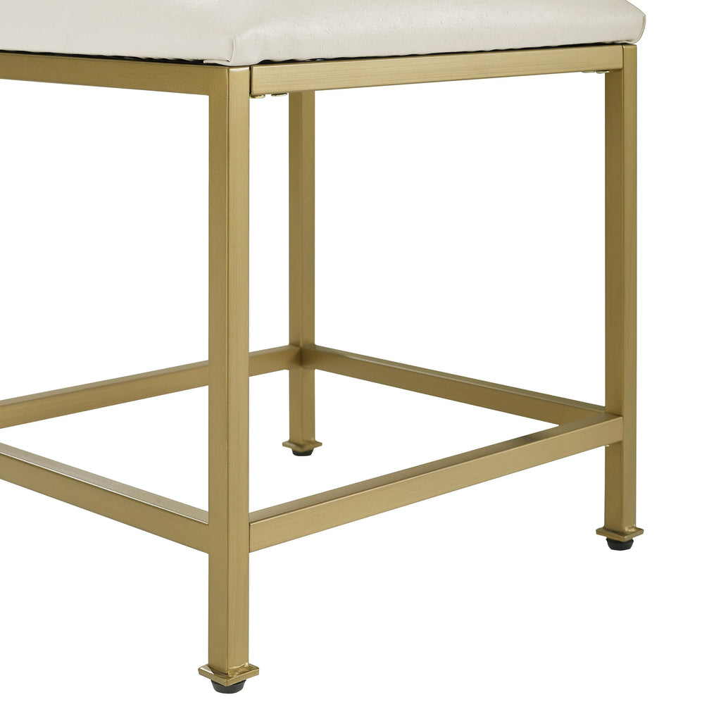 Soft Gold Vanity Stool B72089