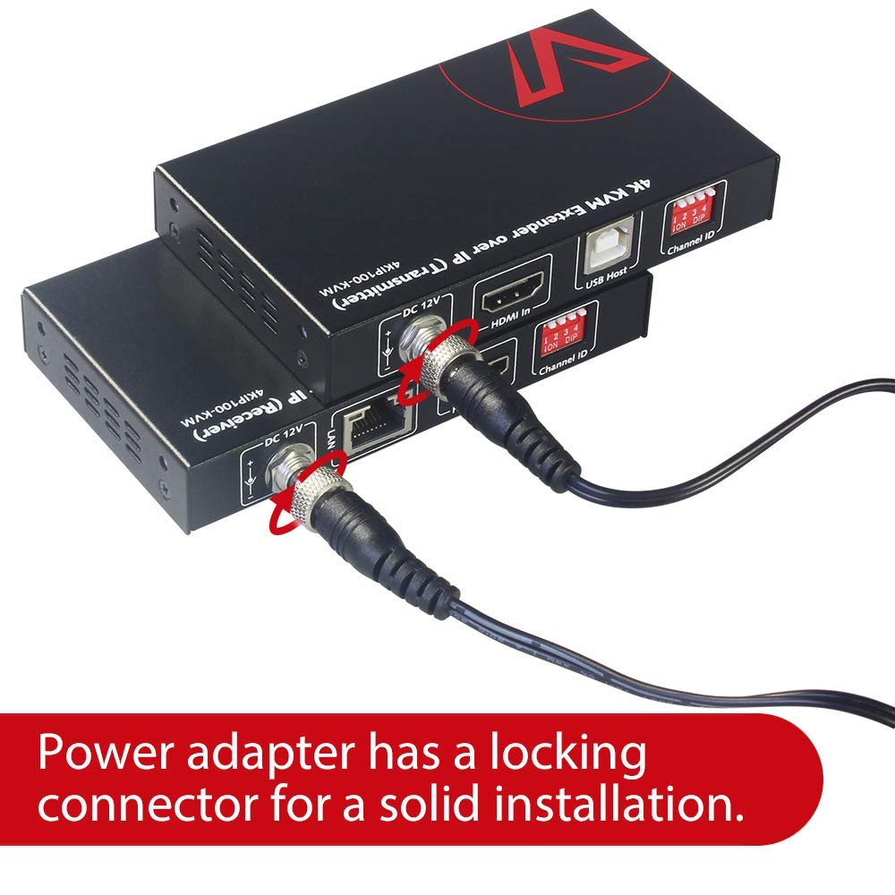 4K HDMI USB KVM Extender over Cat5e/6 up to 120M with 3 Ports USB Hub K1325