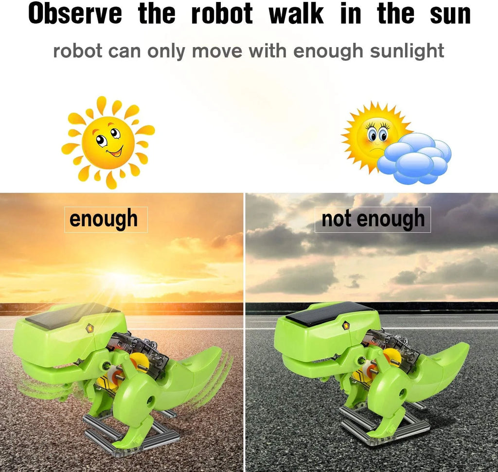 STEM Robots Building Educational Toys Science Kit 3 in 1 Solar Dinosaur Desk Robot O567433