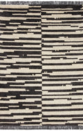 Cream Charcoal Rug 6'5 x 9'2 K167