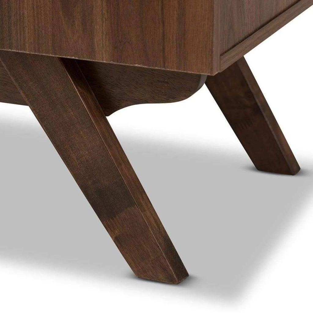 Walnut Brown Wood Bookcase P91775