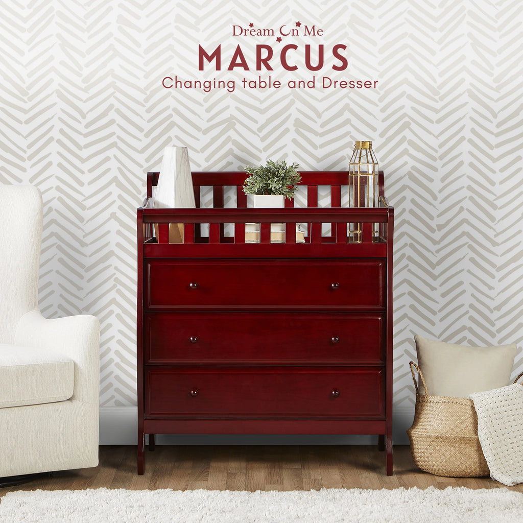 Cherry Changing Table And Dresser I9521