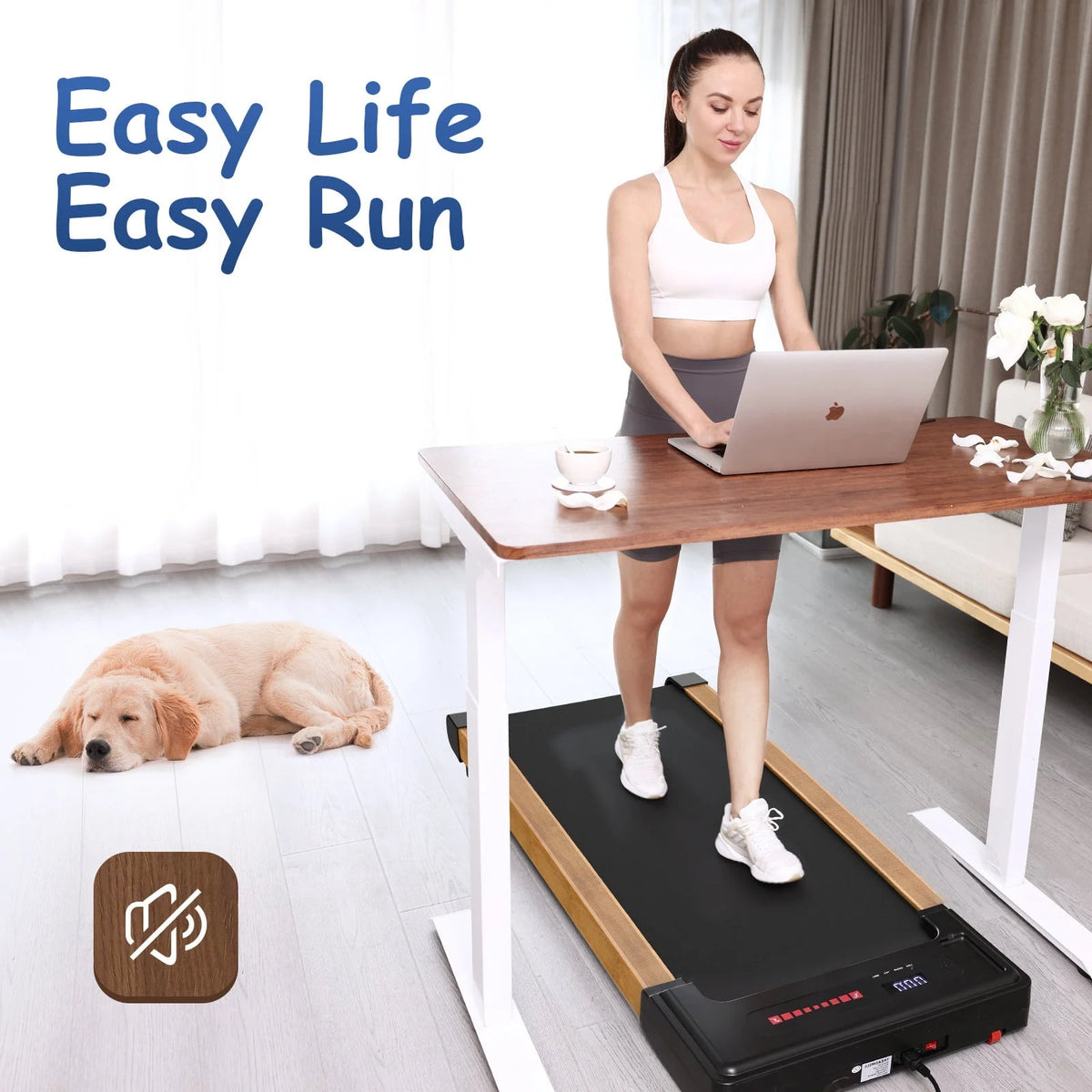 Portable Mini Treadmill 265 lbs Capacity with Remote Control O18415