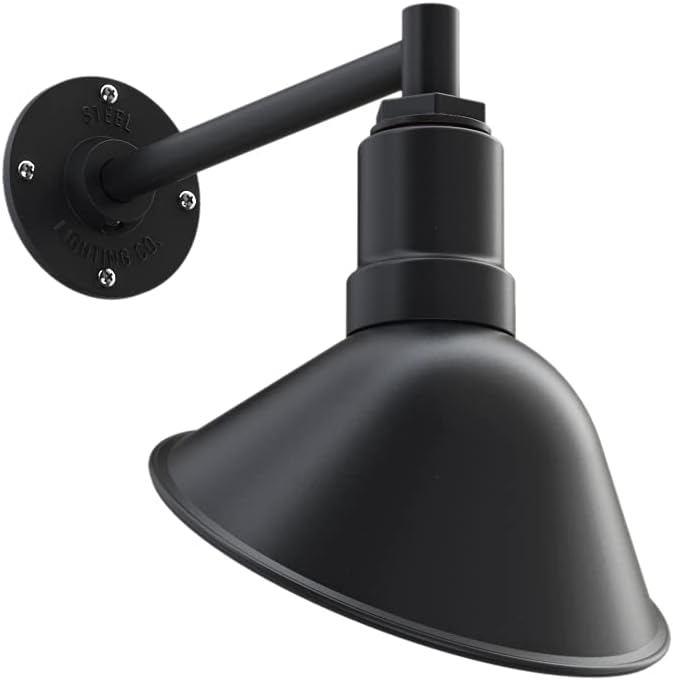Galvanized Exterior 9 inch Dome 11 inch Gooseneck Store Sign Light H109