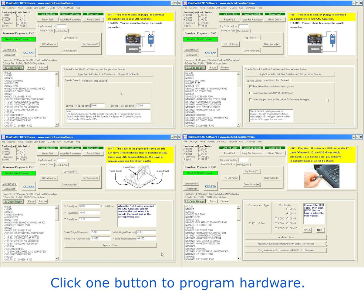 CNC Mill Software with Tutorial Videos, Pack of 2 Q121