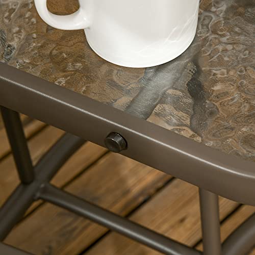 Gray 2-Seat Outdoor Glider Chair with Coffee Table C952878