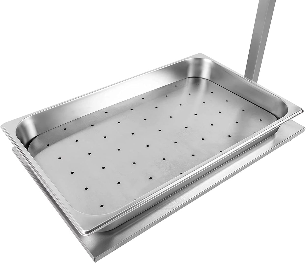 Stainless Steel French Fry Warmer with Heat Lamp F538