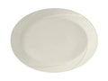 Oval Platter 11-1/8 X 5/8 Pearl White Pack of 12 Y695