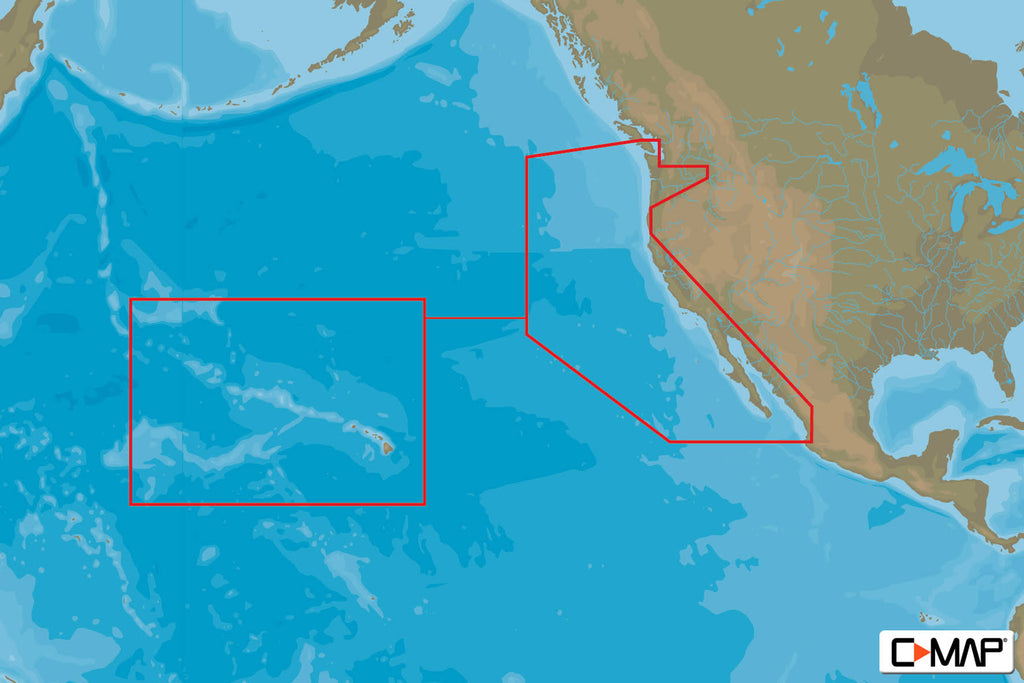 USA West Coast & Hawaii Chart W2723