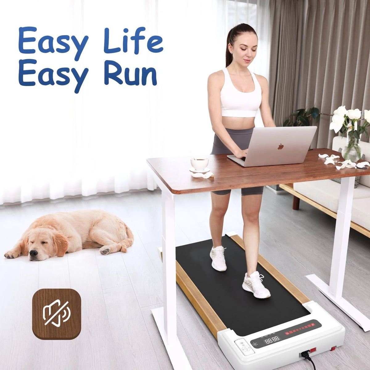 Portable Mini Treadmill 265 lbs Capacity with Remote Control O18415