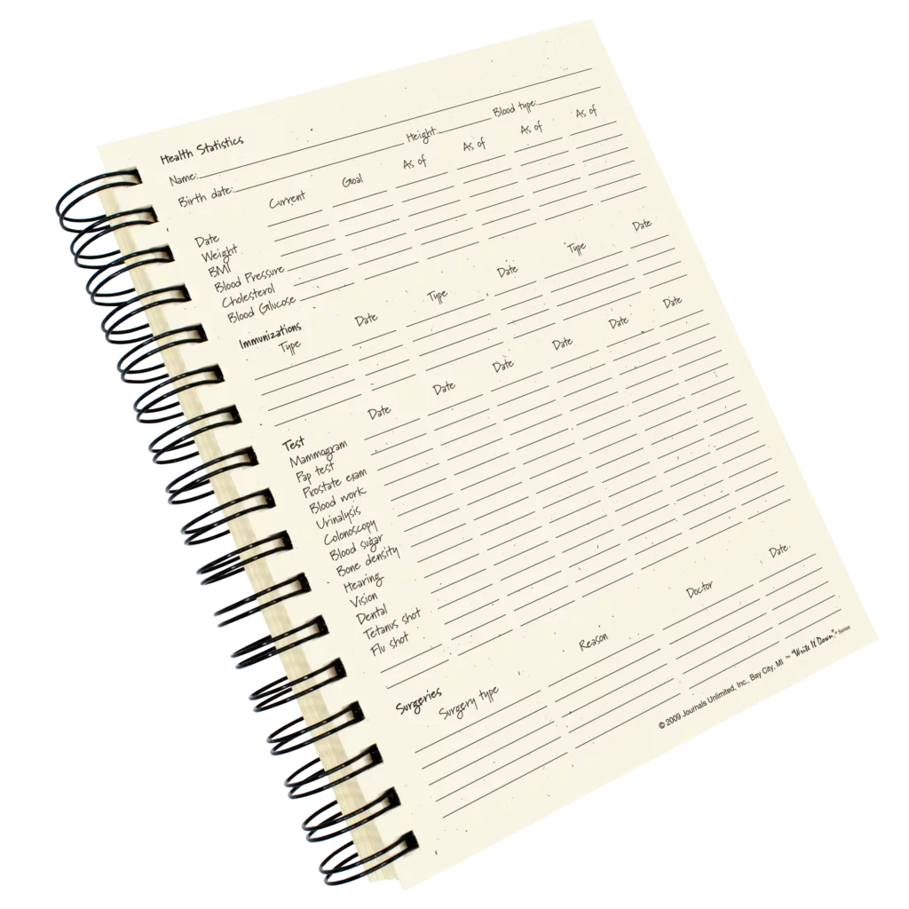 Medical Records Journal Log Book Kraft Hard Cover R61534
