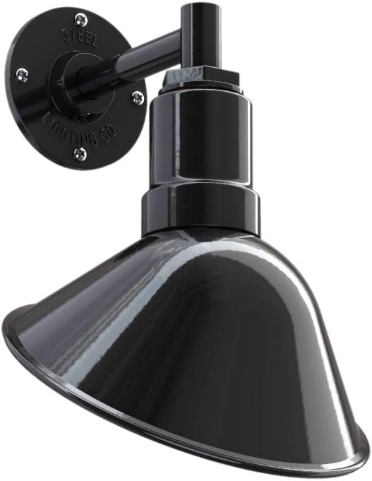 Galvanized Exterior 9 inch Dome 11 inch Gooseneck Store Sign Light H109