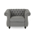Dark Gray Velvet Club Chair L103069