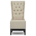 Beige Linen Accent Chair P796263