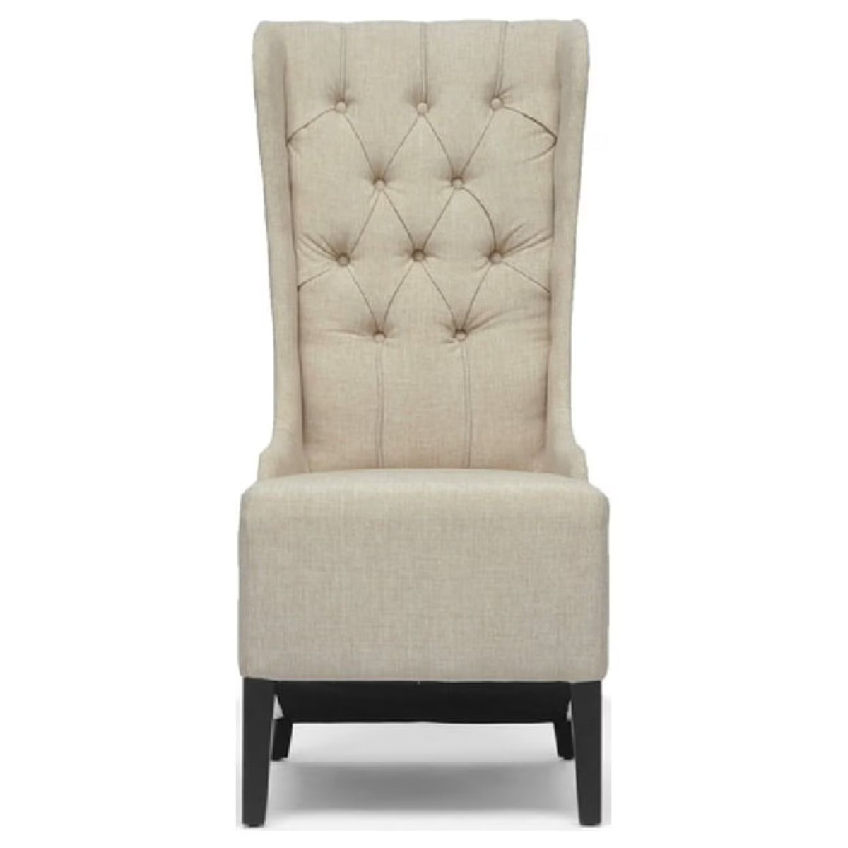 Beige Linen Accent Chair P796263