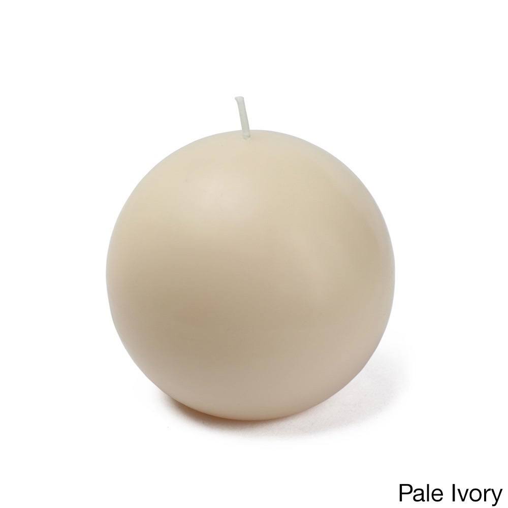 White 4-Inch Ball Candles (Pack of 12) F6331