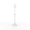 White Solid Wood Coat Rack P55841