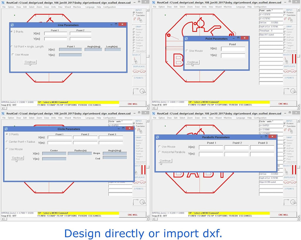 CNC Mill Software with Tutorial Videos, Pack of 2 Q121