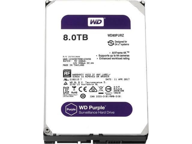 8TB Surveillance Hard Drive B90070