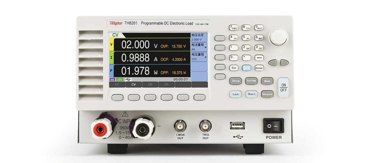 Programmable DC Electronic Load Battery Load Tester H5738