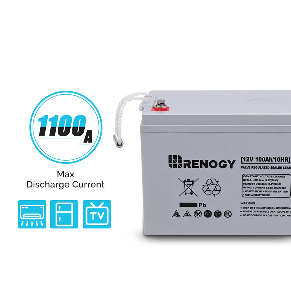 12 Volt 100Ah Deep Cycle AGM Battery I86349