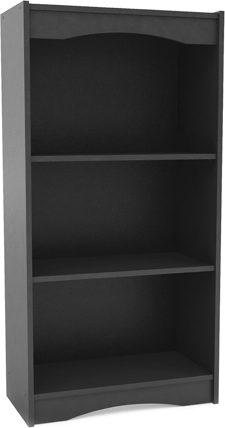Midnight Black Tall Bookcase W3377