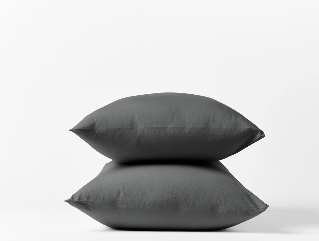 Organic Crinkled Percale Sheet Set Full Shadow W4222