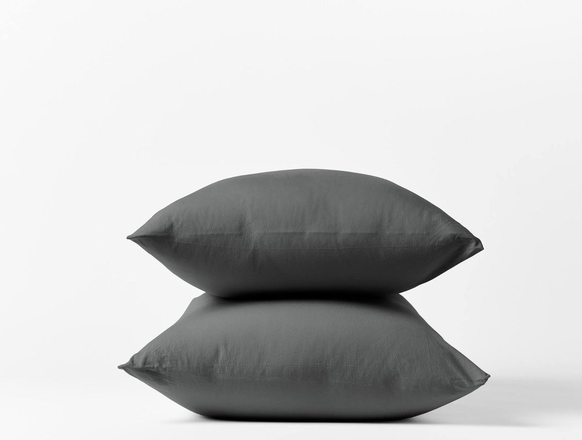 Organic Crinkled Percale Sheet Set Full Shadow W4222